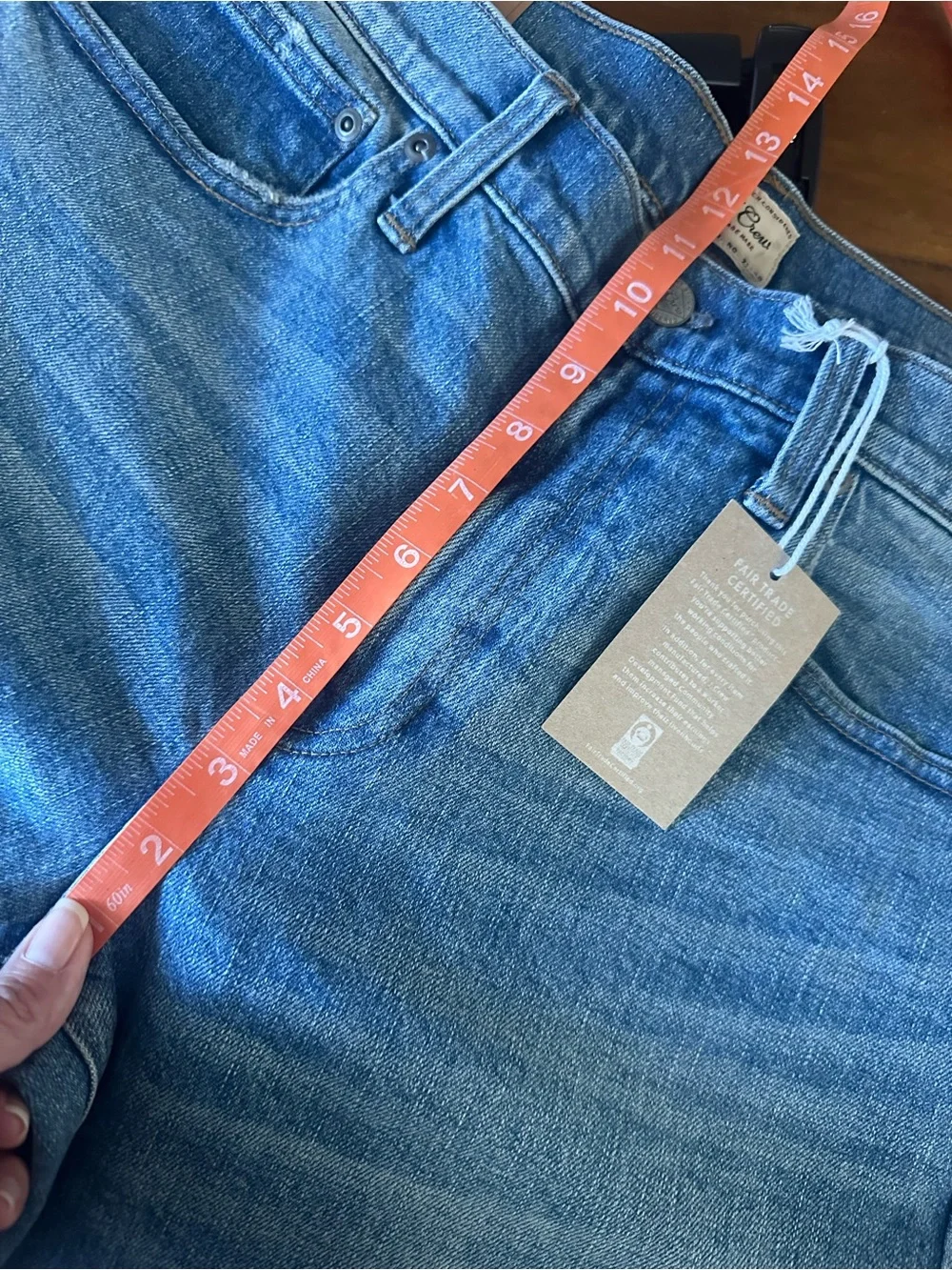 J. Crew 484 Classic Men's Blue Denim Jeans size 36 x 32 NWT